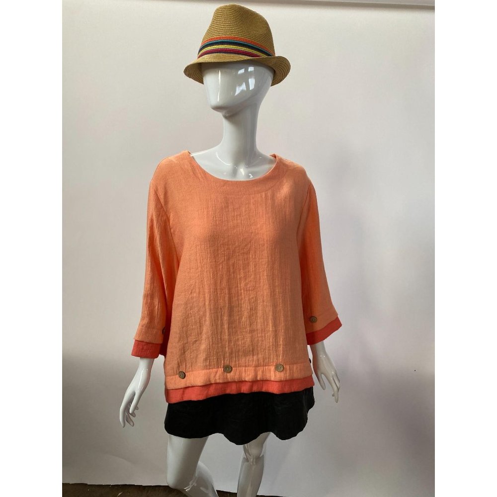 Pretty in Peach Plus Sized Top